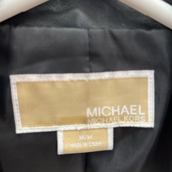 Michael Kors leather jacket. - Picture 3 of 3